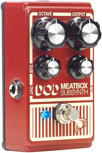 Digitech DOD Meatbox Octaver and Subharmonic Synthesizer Guitar Effects Pedal - Bundle with Instrument Cable, 2 Patch Cables and 6 Dunlop Picks in Saudi Arabia