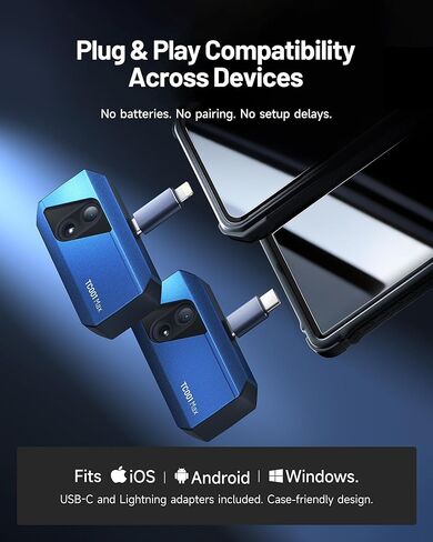 TOPDON TC001 Max Dual-Lens Thermal Camera, Compatible with Any USB-C iPhone, iPad & Android Device, 512 x 384 Super Resolution, 256 x 192 IR Resolution Thermal Imager, -4°F~1022°F Temp Range- Blue in Kuwait
