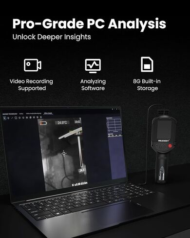 MiLESEEY TR20 Pro Thermal Imaging Camera, Handheld Infrared Imager with 320 x 240 Resolution, 50Hz Refresh Rate, Dual-Camera Handheld Infrared Thermal Imaging Camera Supporting PC Software Analysis in Kuwait