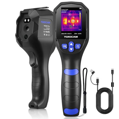 Thermal Camera for Home Inspection, 240×240 Infrared Thermal Imaging Camera with Dual-Light Fusion, Smart Modes, 25Hz IR Camera, -4°F to 1022°F Handheld Thermal Imager for Water Leaks, HVAC,Electrical in Saudi Arabia