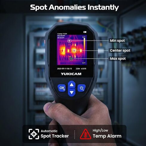 Thermal Camera for Home Inspection, 240×240 Infrared Thermal Imaging Camera with Dual-Light Fusion, Smart Modes, 25Hz IR Camera, -4°F to 1022°F Handheld Thermal Imager for Water Leaks, HVAC,Electrical in Saudi Arabia