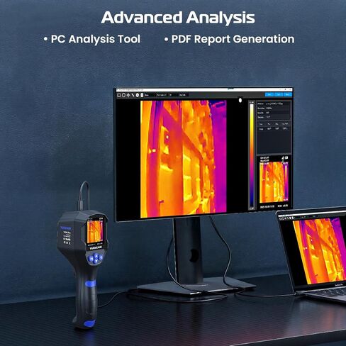 Thermal Camera for Home Inspection, 240×240 Infrared Thermal Imaging Camera with Dual-Light Fusion, Smart Modes, 25Hz IR Camera, -4°F to 1022°F Handheld Thermal Imager for Water Leaks, HVAC,Electrical in Saudi Arabia