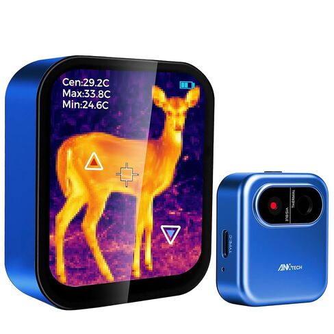 Mini Thermal Camera with Touchscreen, No App Required Small Infrared Imager for Outdoor, 80×60 IR Resolution Infrared Camera for Home Inspection Water Leak Detection in Kuwait