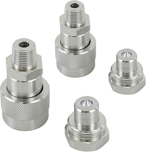 2 Sets 3/8"NPT Hydraulic Quick Connect-Disconnect Coupler 10,000 PSI High Pressure Replaces Enerpac C-604 w/Dust Caps in Kuwait