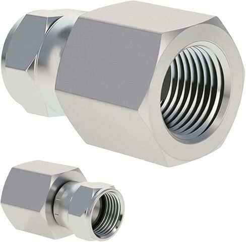 1/2 بوصة NPTF أنثى × 1/2 بوصة JIC 37 درجة تركيب محول الأنابيب الدوارة 6506-08-08، موصل خرطوم هيدروليكي للأنظمة الهيدروليكية ومعدات البناء والزراعة، وصلات أنابيب مستقيمة من الصلب الكربوني (قطعتان) in Kuwait