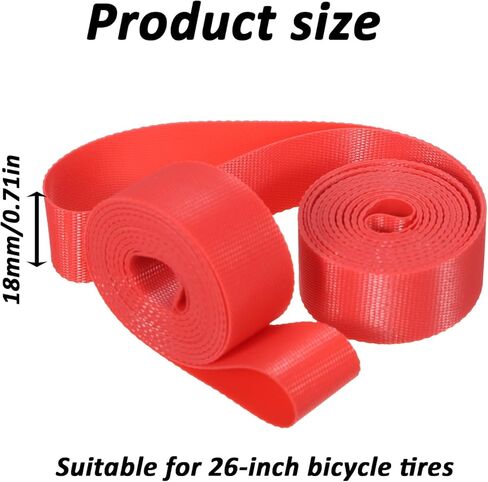 2PCS Bicycle Rim Tape Bike Tire Liner Bicycle Rim Strip High-Pressure & Puncture Resistant Inner Tube Protection Pad for Mountain & Road Bikes in Saudi Arabia