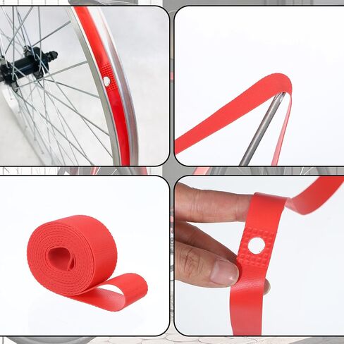 2PCS Bicycle Rim Tape Bike Tire Liner Bicycle Rim Strip High-Pressure & Puncture Resistant Inner Tube Protection Pad for Mountain & Road Bikes in Saudi Arabia