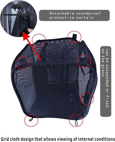 خيمة هدف Airsoft محمولة - سوداء - غير مميتة مع مصيدة BB - قم بإعادة تدوير الذخيرة الداخلية والخارجية in Kuwait