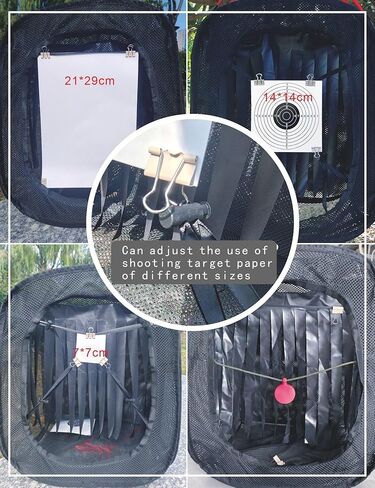 خيمة هدف Airsoft محمولة - سوداء - غير مميتة مع مصيدة BB - قم بإعادة تدوير الذخيرة الداخلية والخارجية in Kuwait