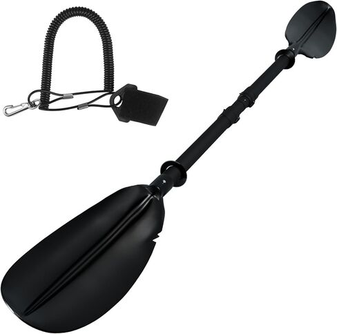 مجذاف كاياك للقوارب، مجداف كاياك قابل للتعديل من سبيكة عمود التجديف والقوارب والتجديف مع مقود مجداف للبالغين والرجال والنساء والصيد في الهواء الطلق والسفر على نهر البحيرة in Kuwait