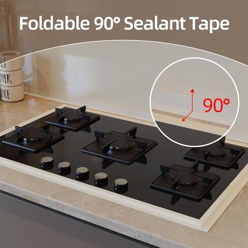 Peel and Stick Waterproof Caulking Tape 1.5Inch x 10.5FT, Self Adhesive Bathroom Kitchen Seal Strip Gap Cover for Sink Tub Toilet Countertop Tile Wallpaper Edge Trim, Renter Friendly Easy Install in Saudi Arabia