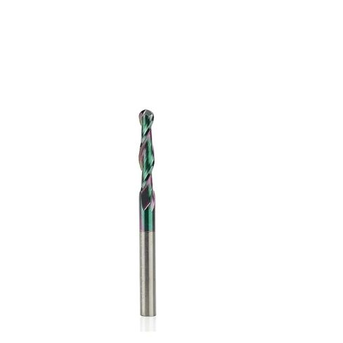 1pcs Ball Nose End Mill Cutter 3.175 Mm Shank 2 Flute Super Coating Carbide Milling CNC Bit for Aluminum Cutting in Saudi Arabia