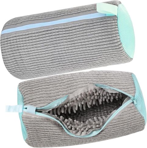 Shoe Washing Machine Bag- Reusable Shoe Washing Machine Bag, With 2 Drying Racks 12 Cleaning Ball, Sneaker Tennis Shoe Cleaner Kit, Quick Clean for Busy Families(Yellow 2pcs) in Saudi Arabia