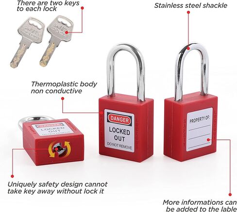 مجموعة علامات القفل، قفل أمان مجموعة لوتو + مشبك لوتو + قابس كهربائي/صمام كروي/أجهزة صمام البوابة + قاطع الدائرة + علامات لوتو، لوتو الكهربائية للكهرباء/الصناعية/الميكانيكية in Kuwait
