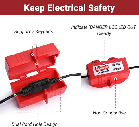 مجموعة علامات القفل، قفل أمان مجموعة لوتو + مشبك لوتو + قابس كهربائي/صمام كروي/أجهزة صمام البوابة + قاطع الدائرة + علامات لوتو، لوتو الكهربائية للكهرباء/الصناعية/الميكانيكية in Kuwait