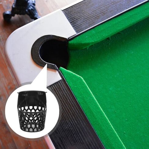 BESTonZON Billiard Basket Drop Ball Net for Pool Table 6.29 Inch Plastic Storage Holder Catching Billiard Balls Game Room Accessory in Saudi Arabia