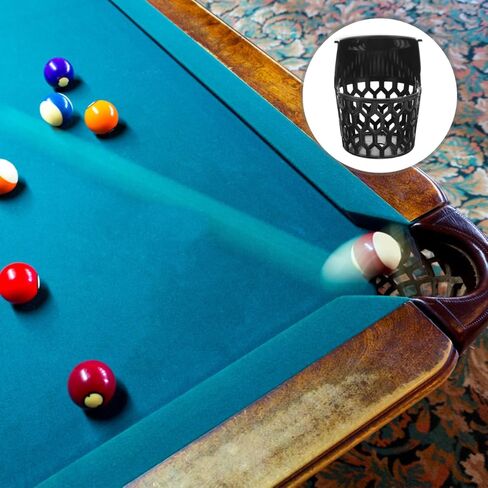 BESTonZON Billiard Basket Drop Ball Net for Pool Table 6.29 Inch Plastic Storage Holder Catching Billiard Balls Game Room Accessory in Saudi Arabia