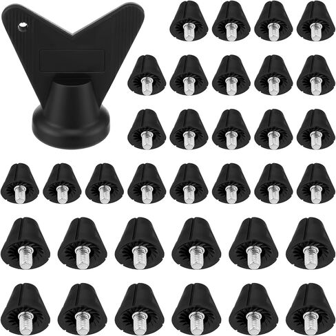37 Pcs Soccer Cleats Replacement Studs Plastic Football Cleat Spikes with Wrench Rugby Soccer Shoe Studs Lightweight Traction for Firm Ground Training, M5 Thread Boots, 13mm and 16mm in Saudi Arabia