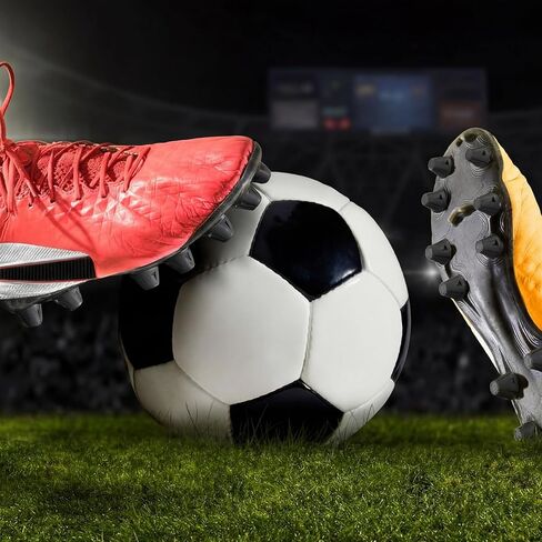 37 Pcs Soccer Cleats Replacement Studs Plastic Football Cleat Spikes with Wrench Rugby Soccer Shoe Studs Lightweight Traction for Firm Ground Training, M5 Thread Boots, 13mm and 16mm in Saudi Arabia
