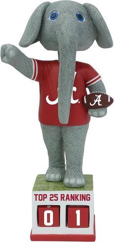 Big Al Alabama Crimson Tide Football Top 25 Ranking Tracker Bobblehead College in Saudi Arabia