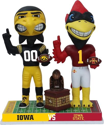 Iowa Hawkeyes vs. Iowa State Cyclones Football Rivalry Bobblehead College in Saudi Arabia