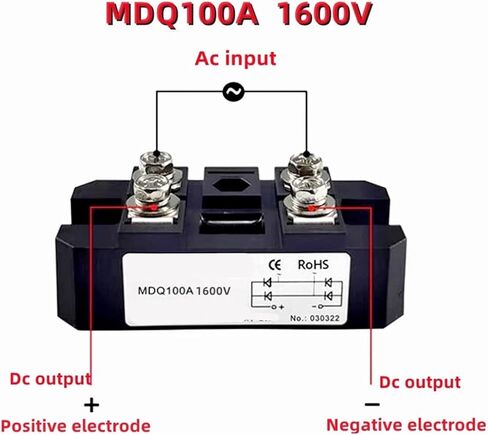 1 قطعة MDQ100A1600V جسر أحادي الطور MDQ100-16 MDQ100A 600V 800V 1000V 1200V 1400V 1600V 1800V AC-DC وحدة جسر أحادية الطور (MDQ100A 1200V) in Kuwait