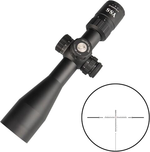 YSS 4-16x44 FFP Rifle Scope for Hunting & Long Range Shooting, First Focal Plane Illuminated MIL-DOT Reticle, 30mm Tube, Side Parallax, Tactical Locking Turrets, Waterproof Fogproof Shockproof in Kuwait
