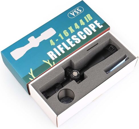 YSS 4-16x44 FFP Rifle Scope for Hunting & Long Range Shooting, First Focal Plane Illuminated MIL-DOT Reticle, 30mm Tube, Side Parallax, Tactical Locking Turrets, Waterproof Fogproof Shockproof in Kuwait