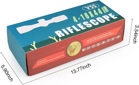 YSS 4-16x44 FFP Rifle Scope for Hunting & Long Range Shooting, First Focal Plane Illuminated MIL-DOT Reticle, 30mm Tube, Side Parallax, Tactical Locking Turrets, Waterproof Fogproof Shockproof in Kuwait