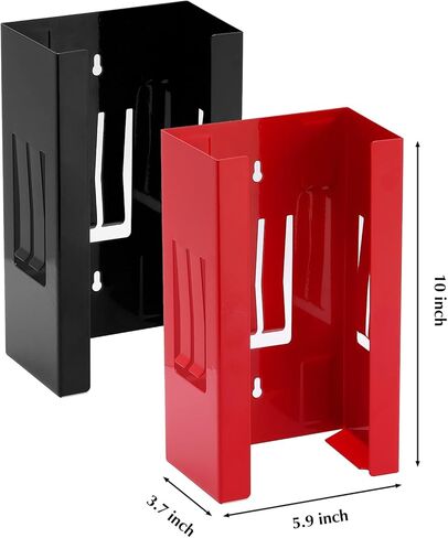 EMENTOL 2PCS Magnetic Glove/Tissue Dispenser Holder Set, Red and Black Glove Dispenser Wall Mount, Mount Onto Tool Box or in Workshops in Saudi Arabia
