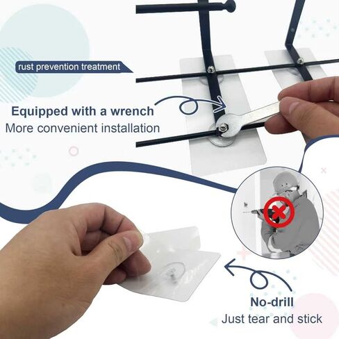 Metal Glove Holder for Wall Mount(2 Pack),Glove Box Holder Wall Mount for Laboratory,Healthcare, Hospital, Restaurants,Black Medical Glove Holder with Mounting Accessories Included in Kuwait