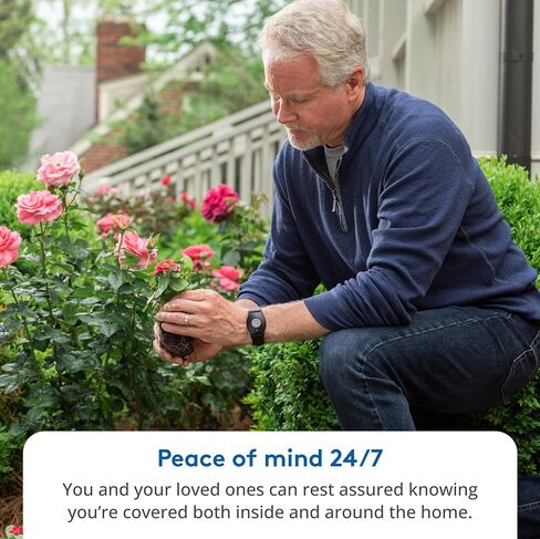 ADT Medical Alert Plus - in-Home Medical Alert System for Seniors - Cellular 4G Coverage, 600ft Pendant Range, Home Temperature Monitoring, 24/7 U.S. Based Monitoring (Fall Detection Pendant) in Saudi Arabia