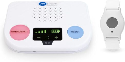 ADT Medical Alert Plus - in-Home Medical Alert System for Seniors - Cellular 4G Coverage, 600ft Pendant Range, Home Temperature Monitoring, 24/7 U.S. Based Monitoring (Fall Detection Pendant) in Saudi Arabia