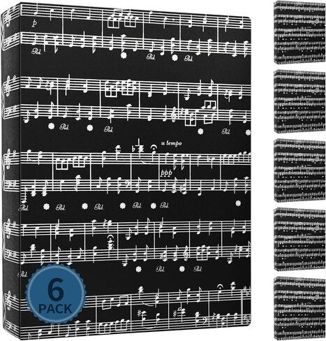 مجلد الموسيقى ورقة الموسيقى المجلدات الموثق الموسيقى كورال تخزين حامل الفرقة مجلد (تدوين الموظفين، 1P) in Kuwait