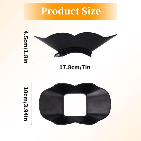Anti-Splash Flow Hood for Ninja Slushie Machine FS301 FS300, Plastic Anti-Splash Flow Hood Liquid Guide Cover Ice Maker Accessories Easy Installation & Dishwasher Safe (Black) in Saudi Arabia