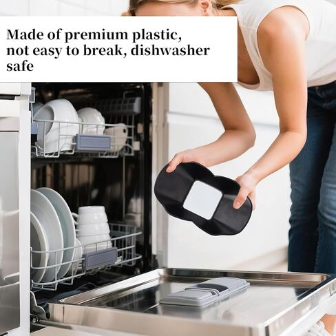 Anti-Splash Flow Hood for Ninja Slushie Machine FS301 FS300, Plastic Anti-Splash Flow Hood Liquid Guide Cover Ice Maker Accessories Easy Installation & Dishwasher Safe (Black) in Saudi Arabia