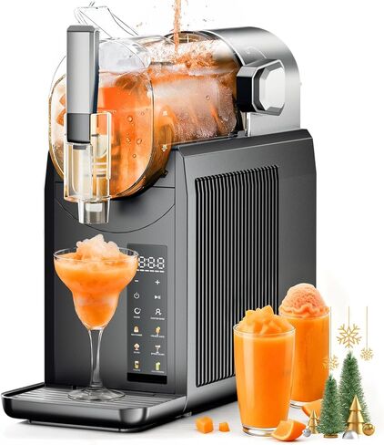 ماكينة سلوشي للمنزل، صانع مشروبات مجمدة احترافية - لا حاجة للثلج، تنظيف تلقائي، 6 برامج معدة مسبقًا، تجميد سريع في 15 دقيقة، الحفاظ على طازجة لمدة 4 ساعات، للمارجريتا المجمدة والفرابيه والميلك شيك والمزيد in Kuwait