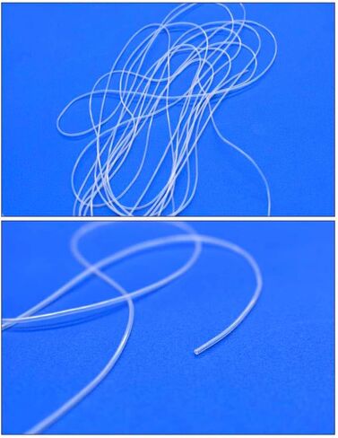 أنبوب شعري من السيليكون، خرطوم شفاف بفتحة صغيرة، قطر داخلي 0.2 مم ~ 0.8 مم، درجة عادية، للاستخدام في المختبر (Ф0.4 مم × Ф2 مم، القطر الداخلي × القطر الخارجي × 1 متر الطول) in Kuwait