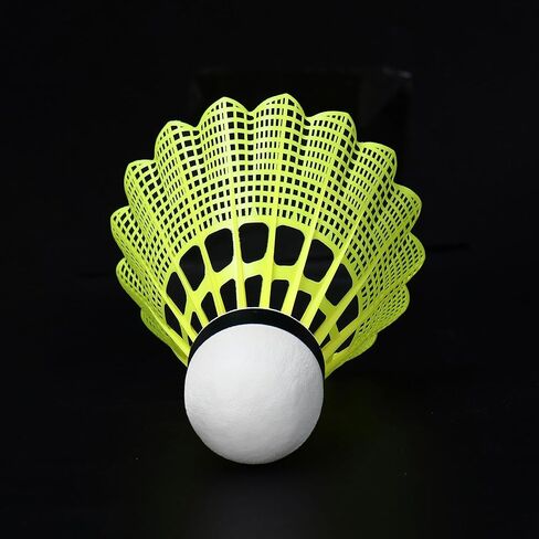 kunli Badminton Birdies 12 PCS, Nylon Badminton Shuttlecocks with Stability Durability for Baseball Batting Practice Training, Medium Or High Speed Birdie Balls in Kuwait