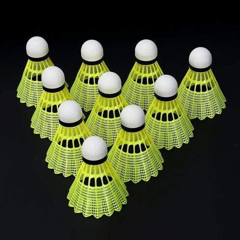 kunli Badminton Birdies 12 PCS, Nylon Badminton Shuttlecocks with Stability Durability for Baseball Batting Practice Training, Medium Or High Speed Birdie Balls in Kuwait