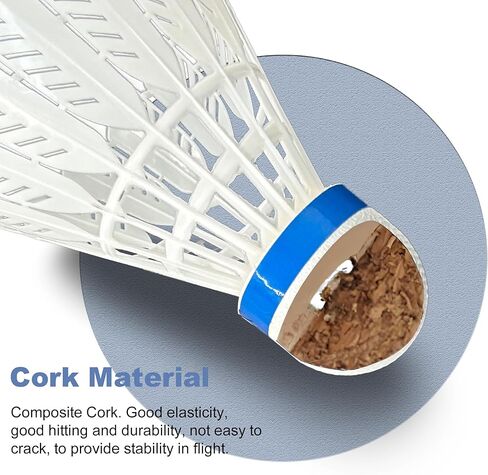 Senston Badminton Shuttlecocks Nylon Badminton Shuttlecocks Birdies Durability Stability Shuttlecock for Outdoor Indoor Sports Activities/Training in Kuwait