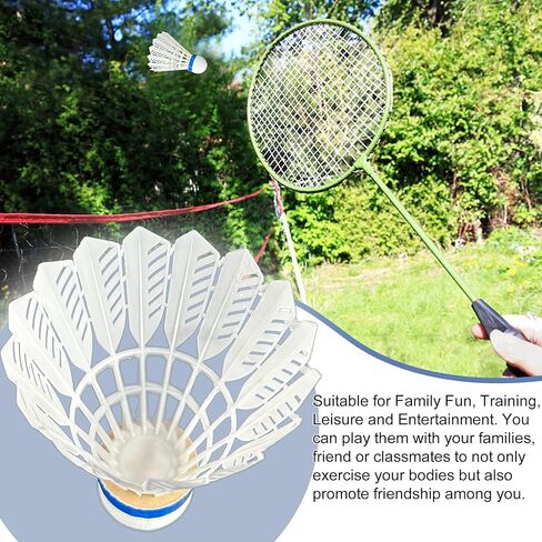Senston Badminton Shuttlecocks Nylon Badminton Shuttlecocks Birdies Durability Stability Shuttlecock for Outdoor Indoor Sports Activities/Training in Saudi Arabia
