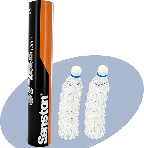 Senston Badminton Shuttlecocks Nylon Badminton Shuttlecocks Birdies Durability Stability Shuttlecock for Outdoor Indoor Sports Activities/Training in Kuwait