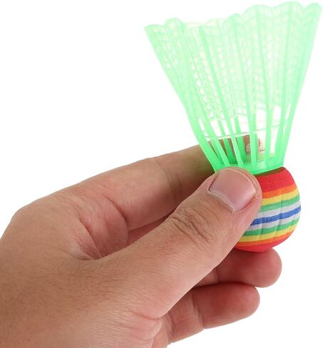 Colorful Badminton Shuttlecocks 3.34 Inch Lightweight Hit-Resistant Balls for Kids Indoor Outdoor Sports Activities Rainbow Birdies in Kuwait