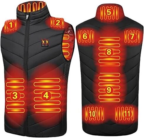HSOSK Heated Vest USB Electric Heated Vest Heating Jacket Winter Vests for Outdoor Motorcycle Camping Fishing Skiing in Saudi Arabia