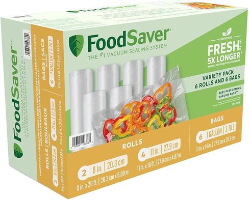 مجموعة متنوعة من عبوات ولفائف وأكياس FoodSaver ذات الختم المفرغ in Kuwait