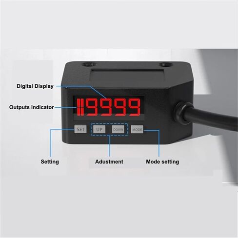 SL-LX101 Color Sensor Mark Sensor RGB Light NPN PNP 8-35MM Sensing Range, with Digital Number Display(NPN 8-25MM) in Saudi Arabia