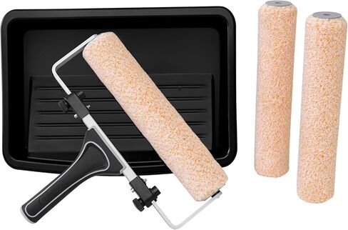 بطانات صينية طلاء للاستعمال مرة واحدة مقاس 12 بوصة من ROLLINGDOG - مادة LDPE شديدة التحمل سهلة الإزالة والتنظيف السريع (عبوة من 5 قطع) in Kuwait