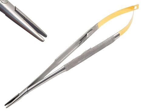 Artman Instruments Castroviejo 7 بوصات إبرة دقيقة/حامل خياطة سائق مع إدراج كربيد التنغستن طرف مستقيم in Saudi Arabia