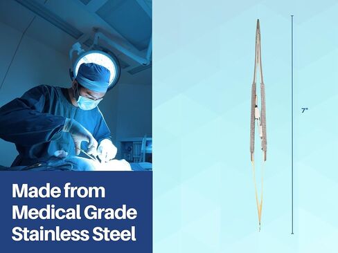 Artman Instruments Castroviejo 7 بوصات إبرة دقيقة/حامل خياطة سائق مع إدراج كربيد التنغستن طرف مستقيم in Saudi Arabia
